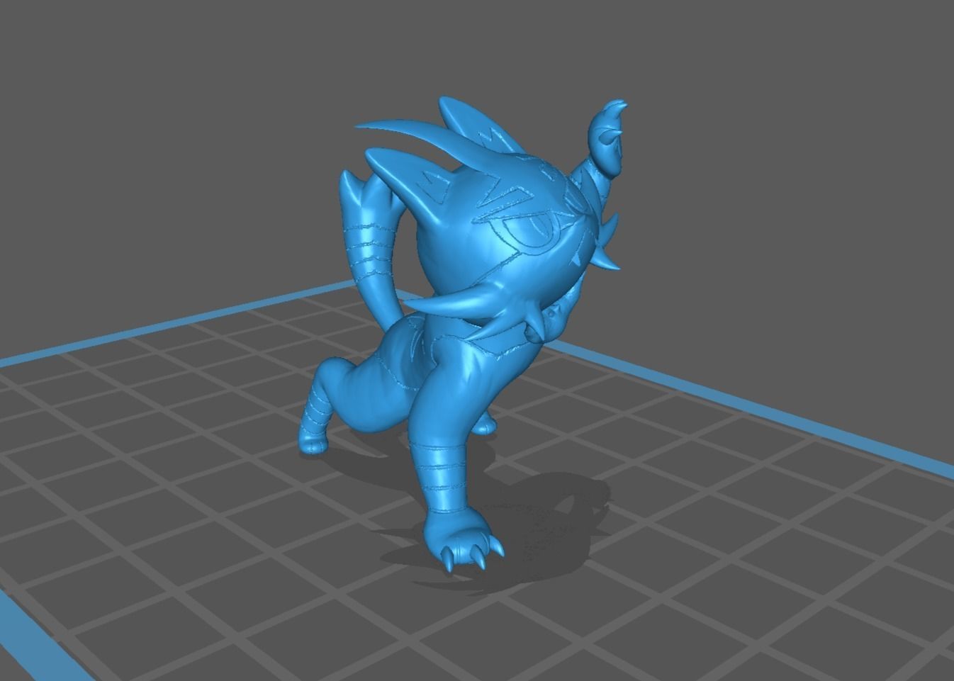 Litten Torracat and Incineroar 3D print model_24