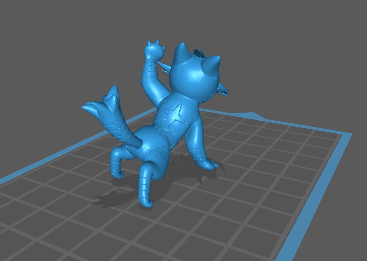 Litten Torracat and Incineroar 3D print model_25
