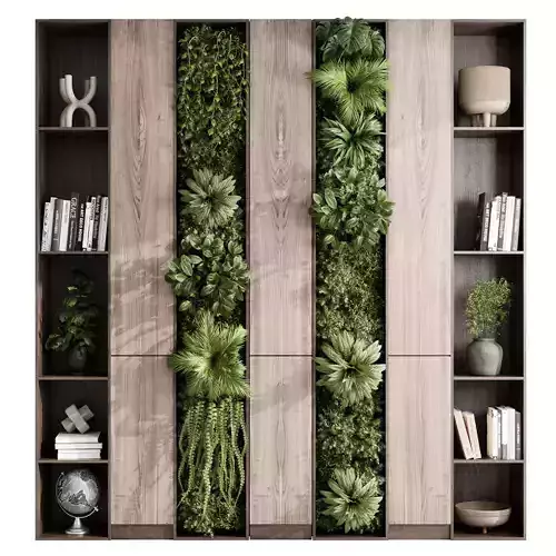 cabinet furniture of houseplants indoor With decor 03