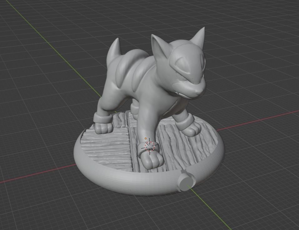 Houndour Houndoom and mega Houndoom 3D print model_14