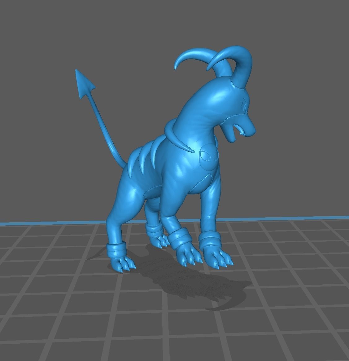 Houndour Houndoom and mega Houndoom 3D print model_23