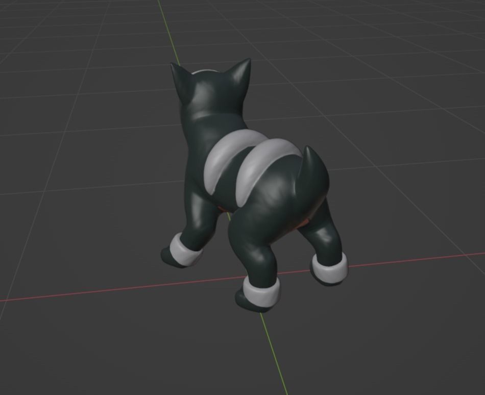 Houndour Houndoom and mega Houndoom 3D print model_3