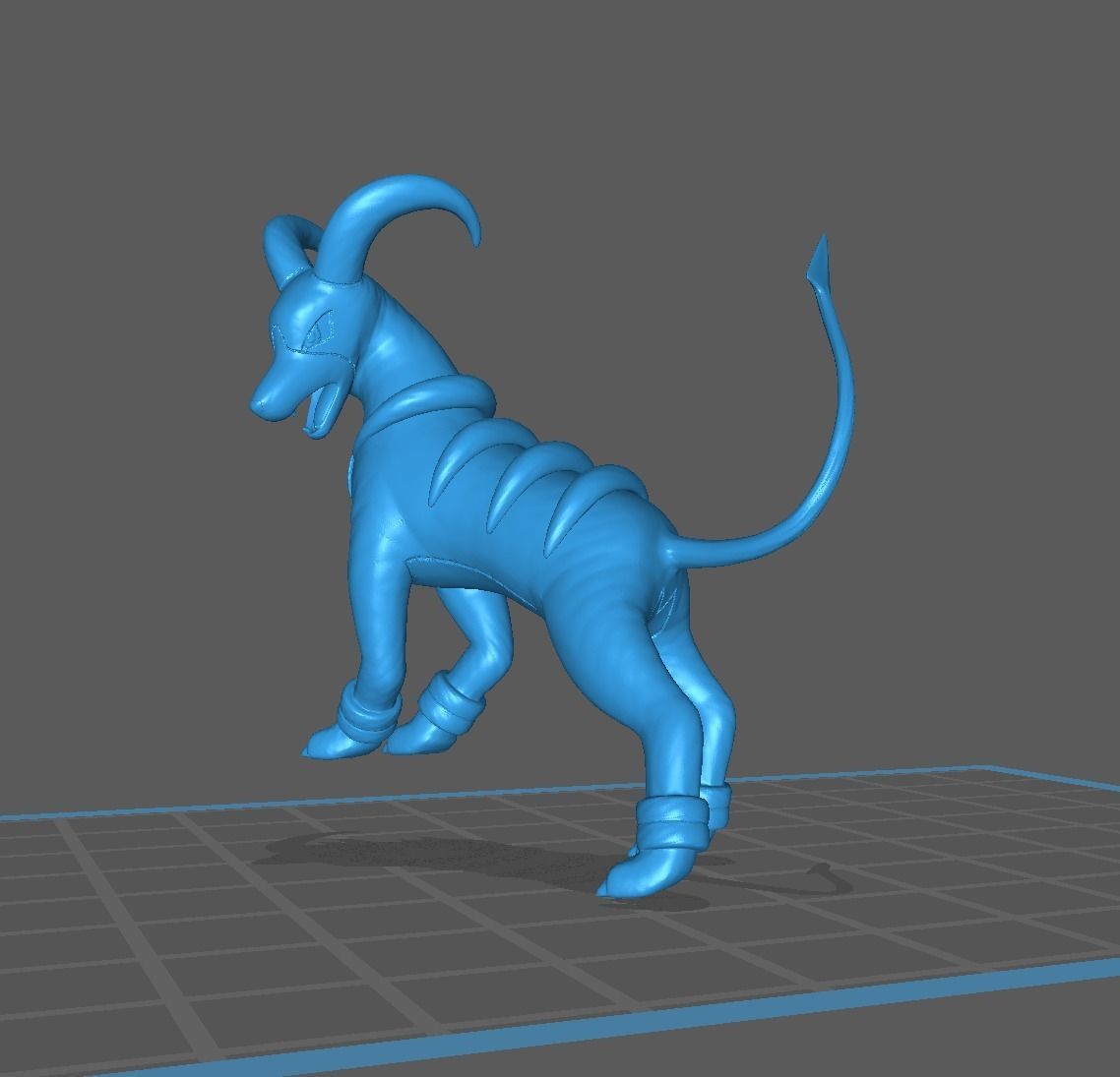 Houndour Houndoom and mega Houndoom 3D print model_24