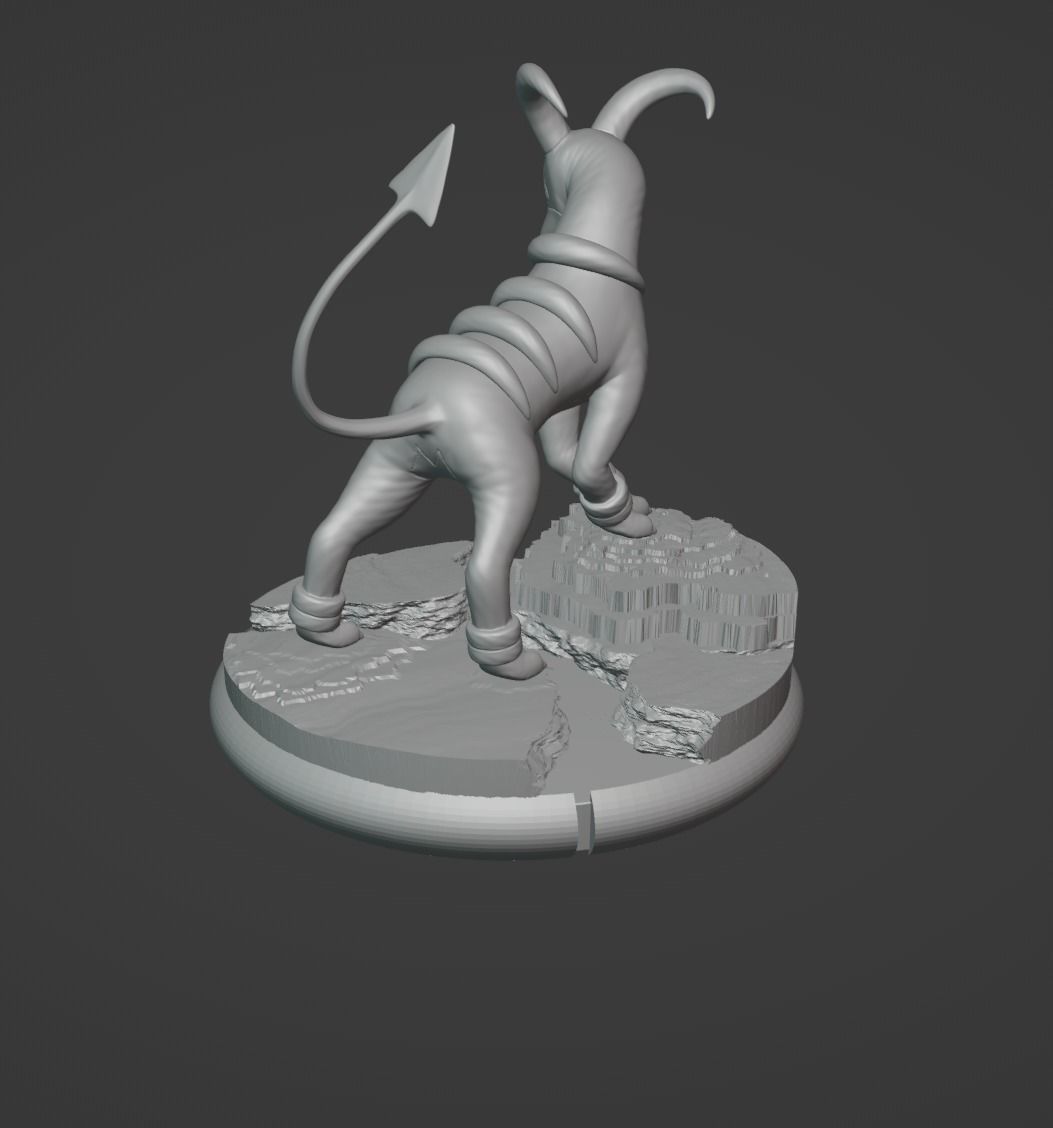 Houndour Houndoom and mega Houndoom 3D print model_21