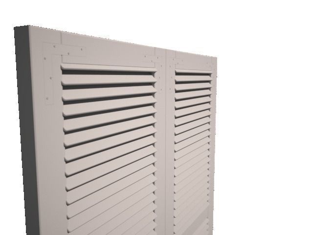 Louvre door 3D model_2