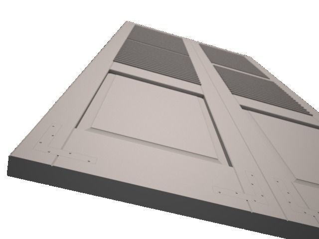 Louvre door 3D model_3