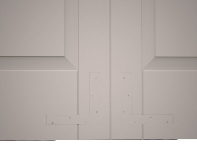 Louvre door 3D model_4