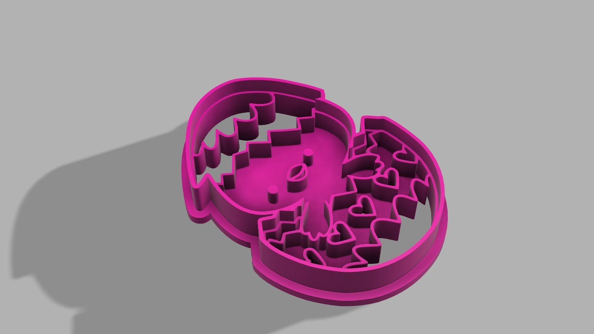 Easter cookie cutter chicken in an egg 3D print model_1