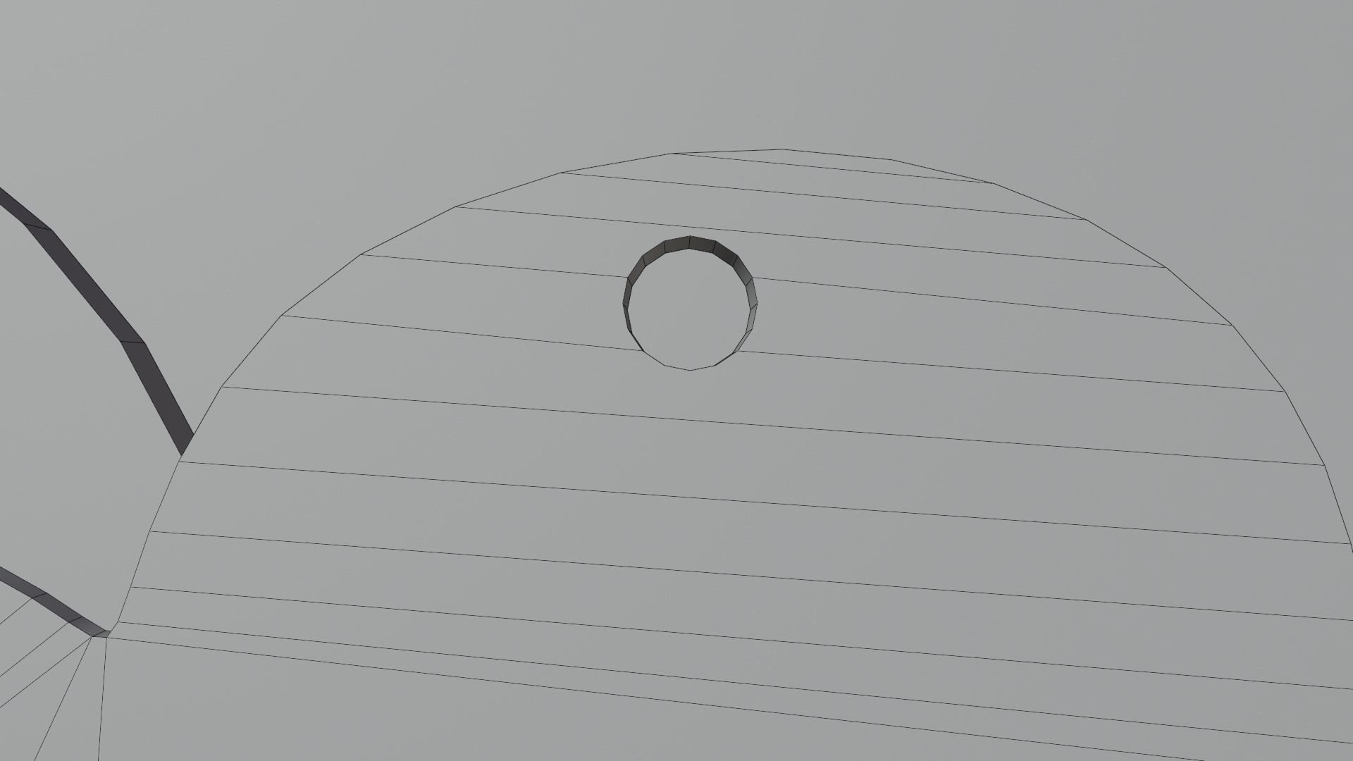 Sun behind a cloud earring 3D print model_12