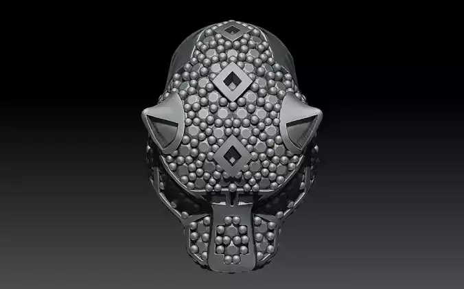 PANTHER HEAD WITH GEMS