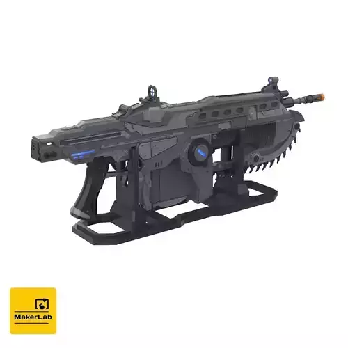  Lancer - Gears of War - Commercial - Printable STL  3D print model