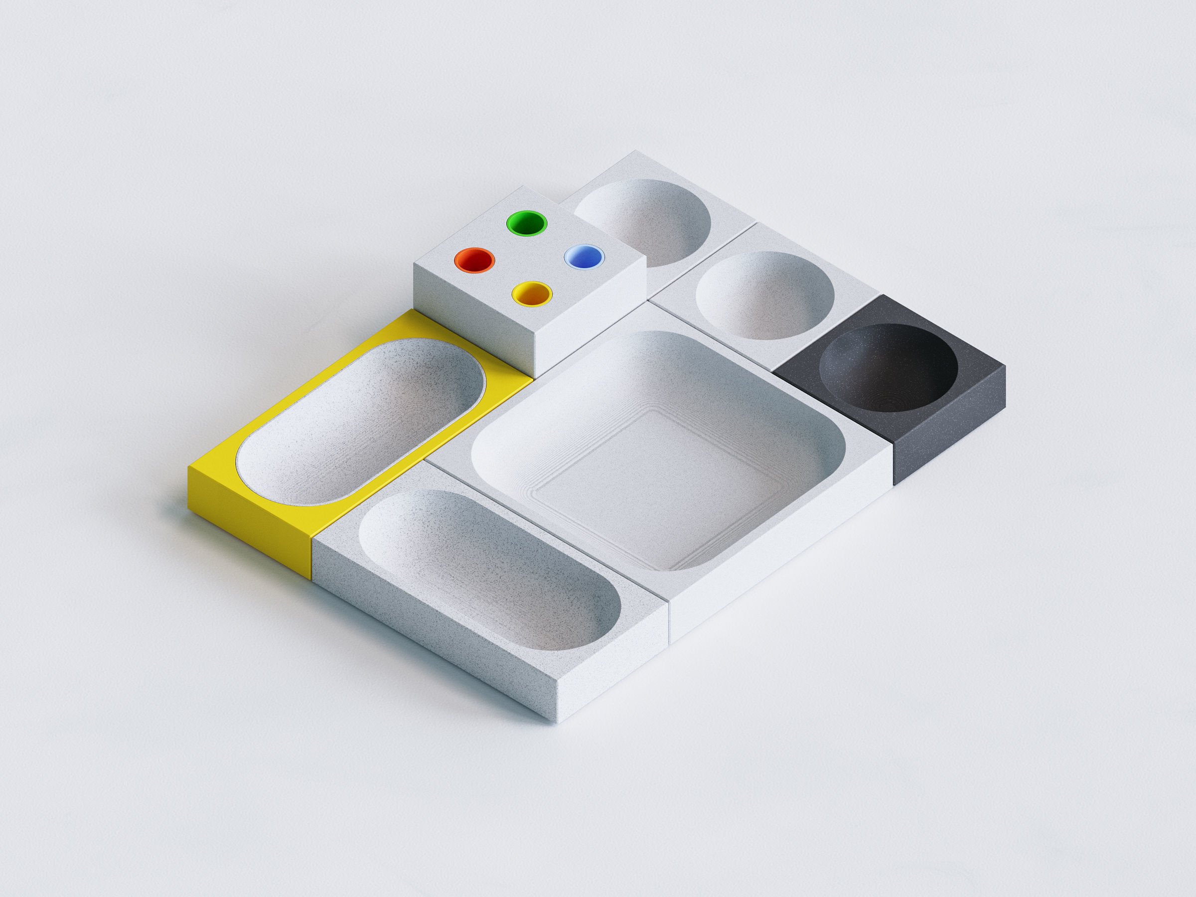 Bauhaus Tray 3D print model_4