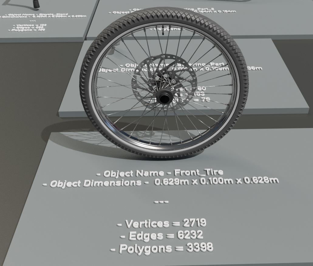 Low-Poly Cargo Bike Rigged All Versions 3D Model Collection_61