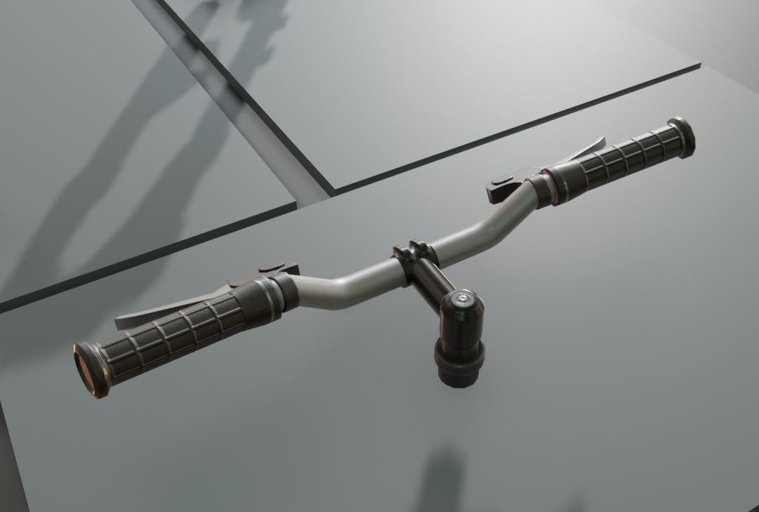 Low-Poly Cargo Bike Rigged All Versions 3D Model Collection_44