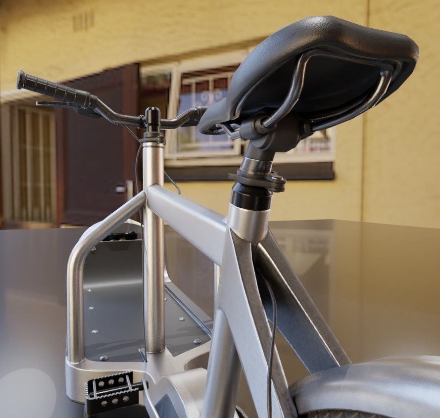 Low-Poly Cargo Bike Rigged All Versions 3D Model Collection_18