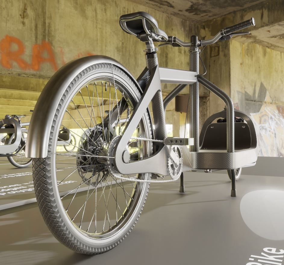 Low-Poly Cargo Bike Rigged All Versions 3D Model Collection_41