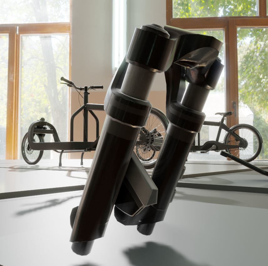 Low-Poly Cargo Bike Rigged All Versions 3D Model Collection_45