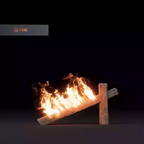 3D Fire flame 3D model