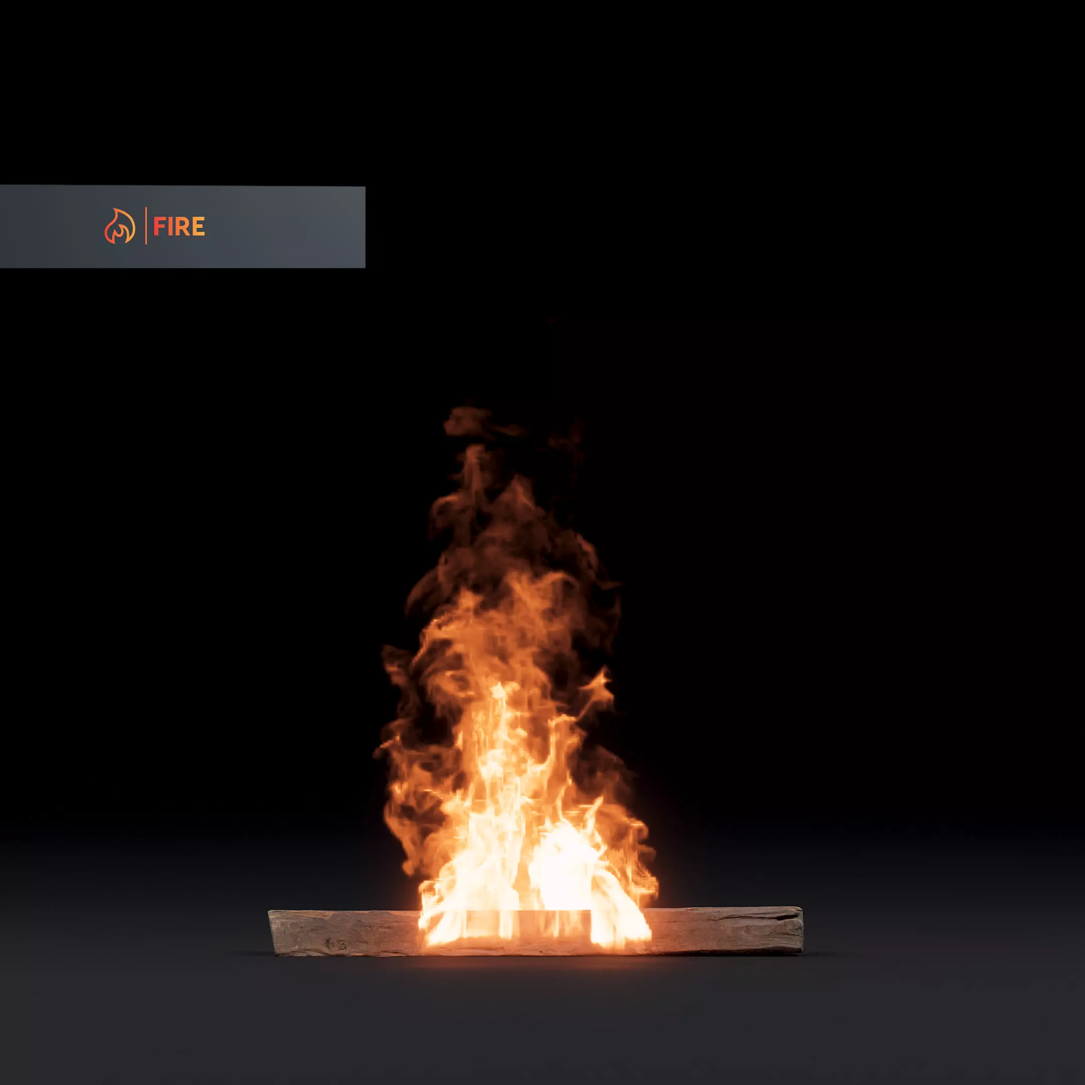 3D Fire 3D model_0
