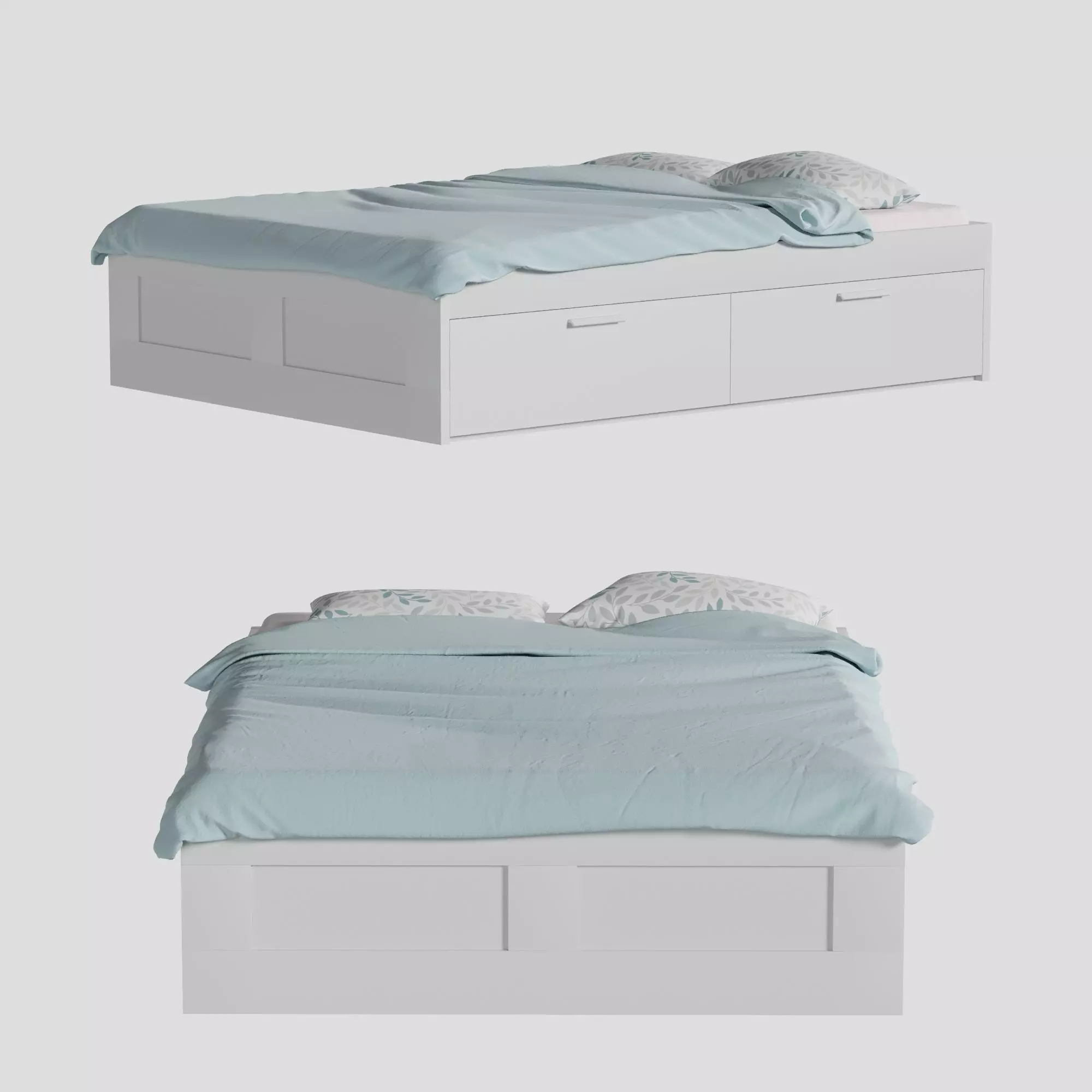 ikea Brimnes bed 3D model