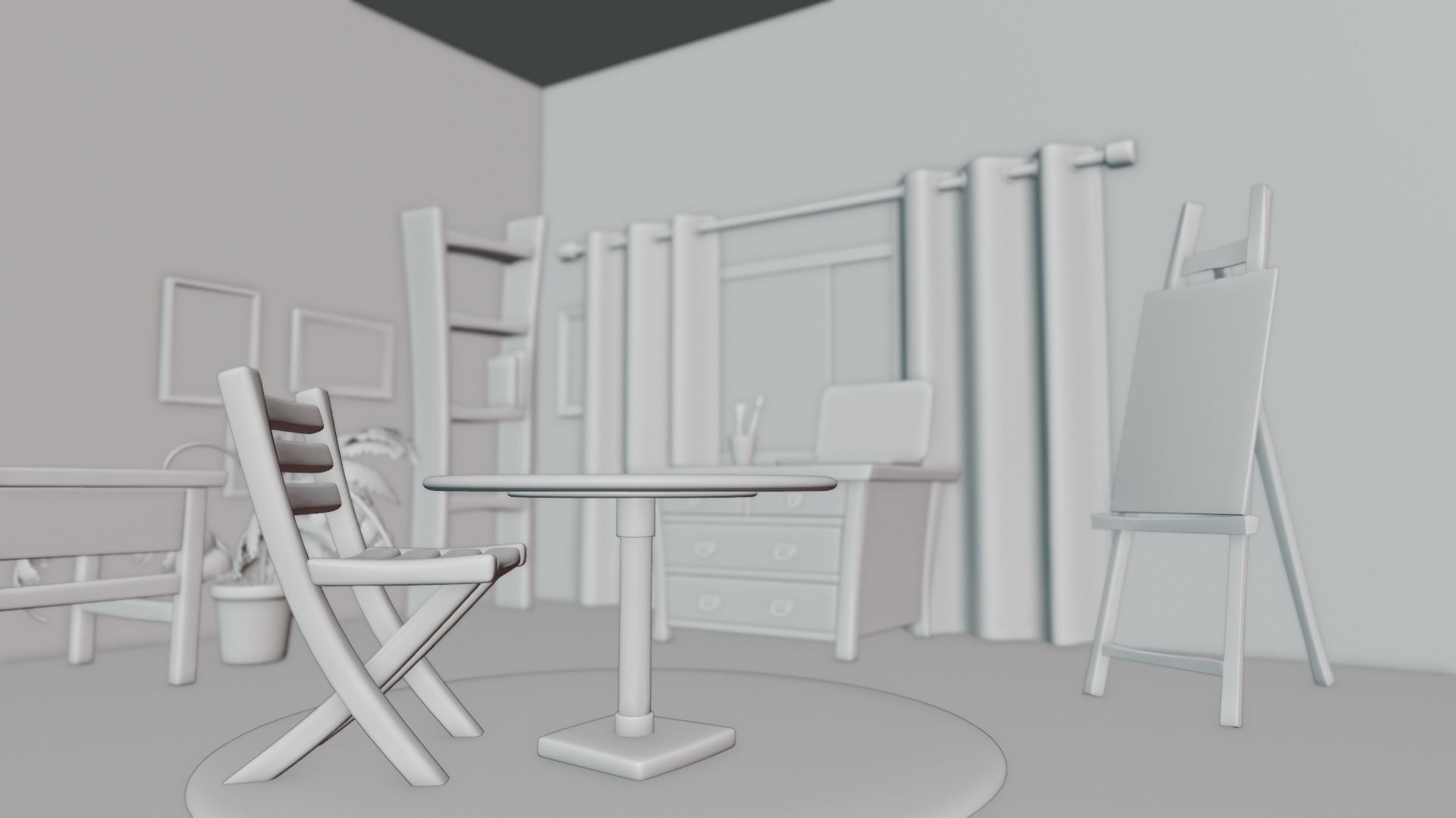 House Interior 3D Model Low-poly 3D model_4