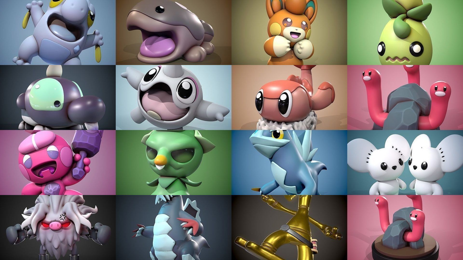 Pokemon 3D models for 3D printing 3D Model Collection_2