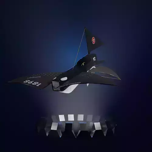 Spaceship Aircraft model with textures 3D model