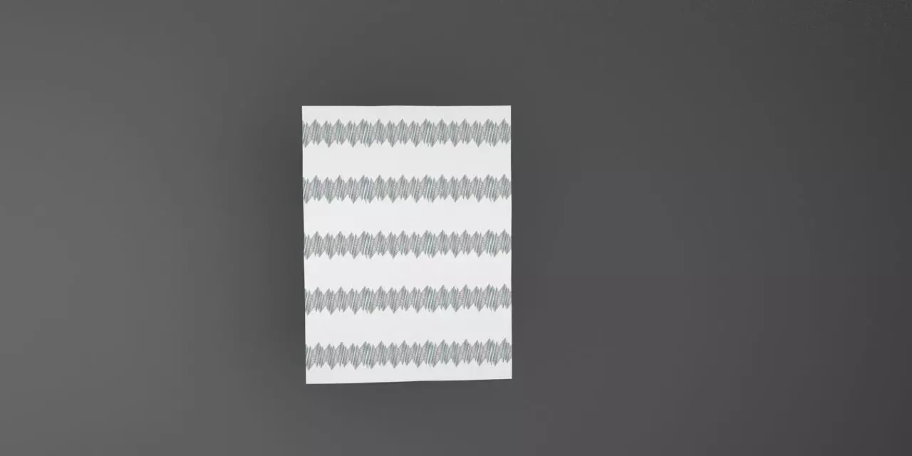 carpet wave pattern on wall 3D model