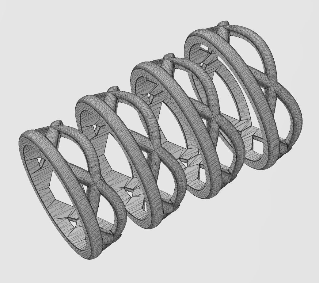 Overlapping celtic arch band US size 7to10 3D print model_11