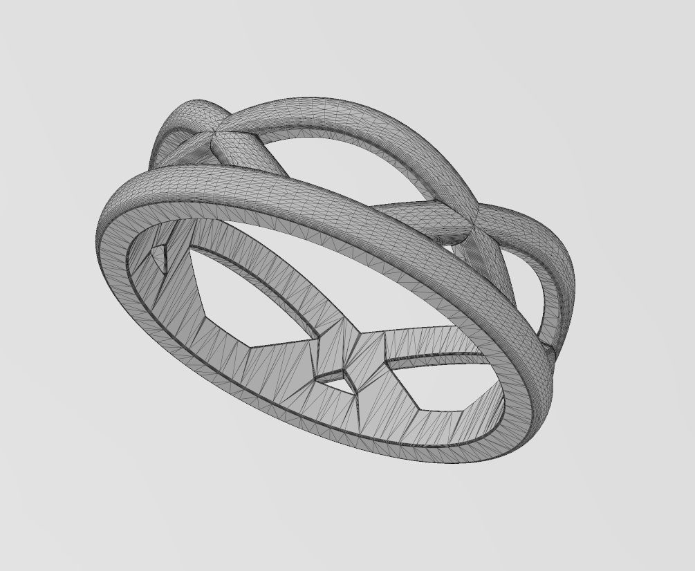Overlapping celtic arch band US size 7to10 3D print model_13
