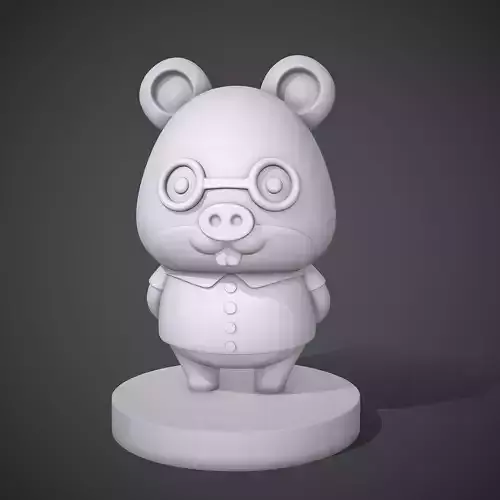 GRAHAM - ROELIO - ANIMAL CROSSING HAMSTER 3D print model