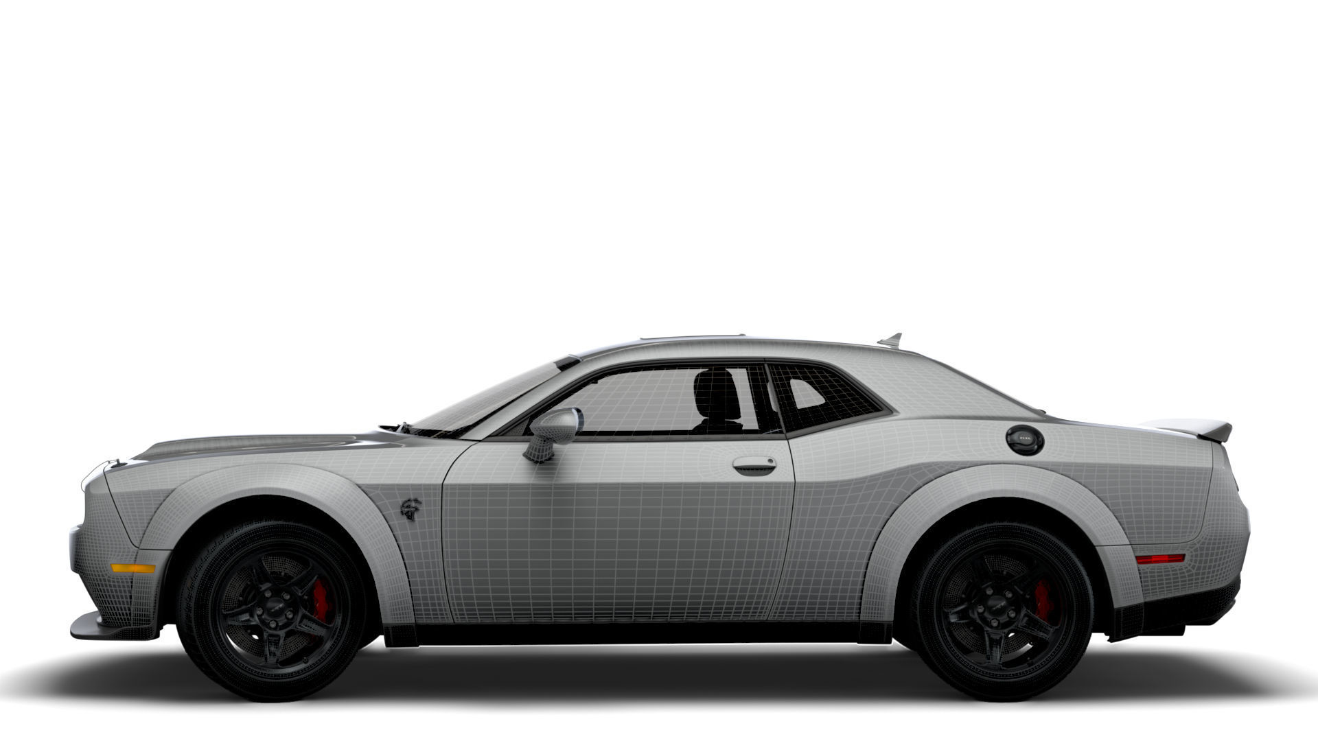 Dodge Challenger SRT Super Stock Black Package 2023 3D model_16