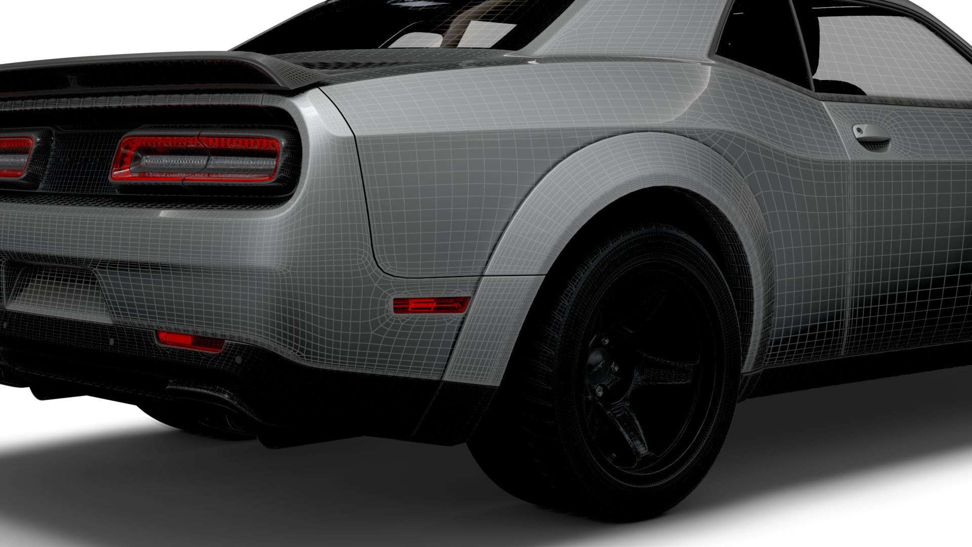 Dodge Challenger SRT Super Stock Black Package 2023 3D model_23