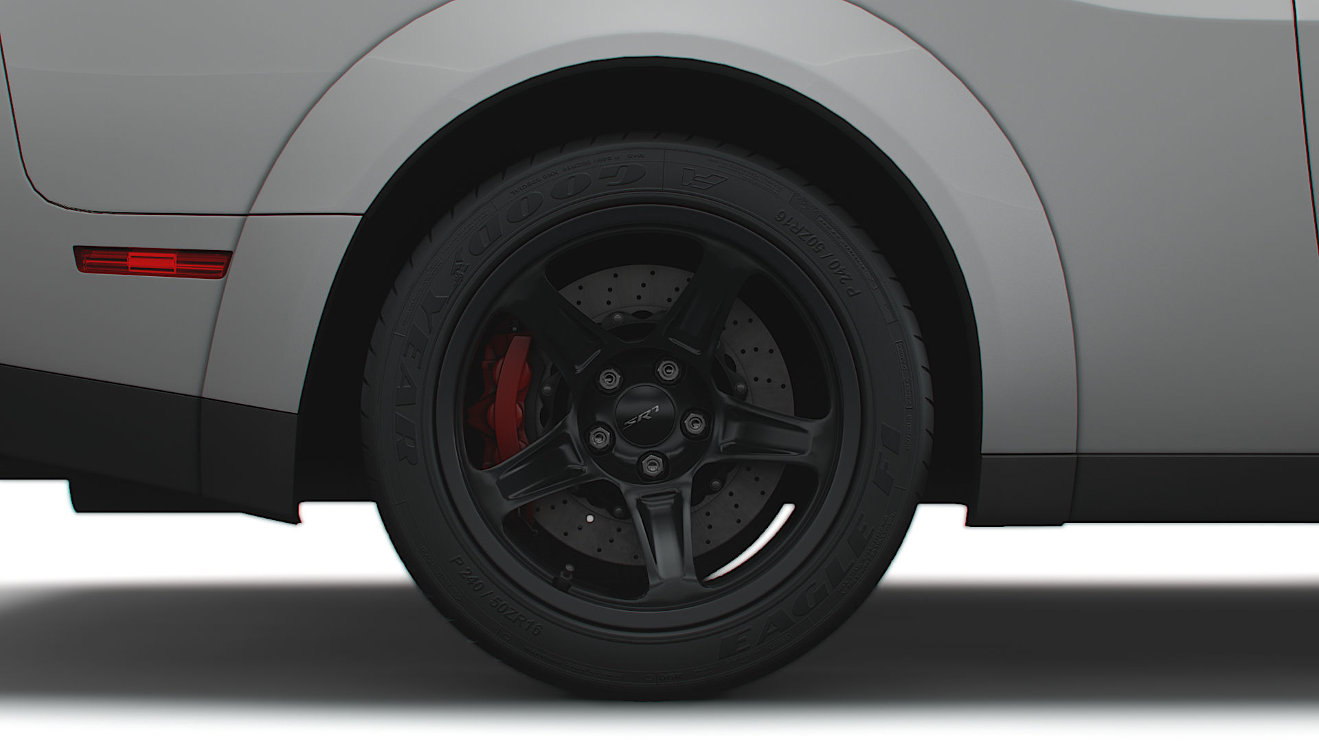 Dodge Challenger SRT Super Stock Black Package 2023 3D model_9