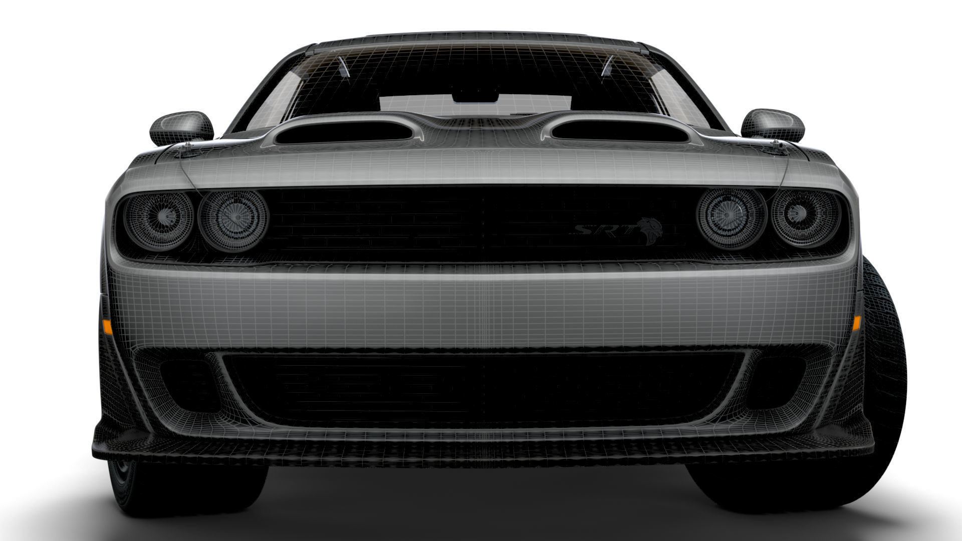Dodge Challenger SRT Super Stock Black Package 2023 3D model_18