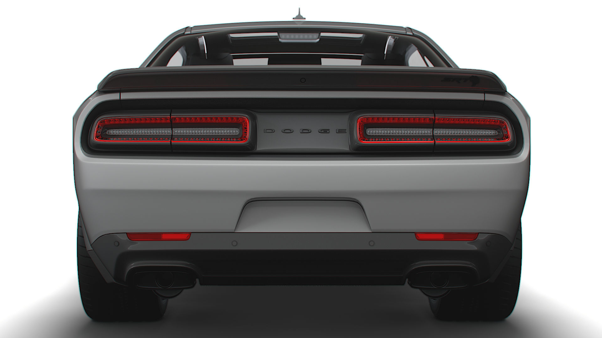 Dodge Challenger SRT Super Stock Black Package 2023 3D model_10