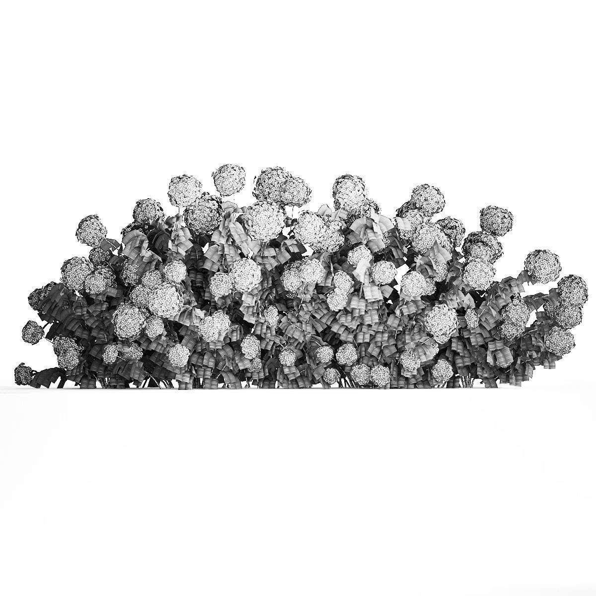 Hydrangea Bushes For Garden Landscaping 1183 3D model_7