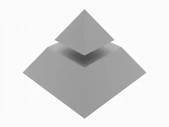 Pyramid Separated into 2 Parts