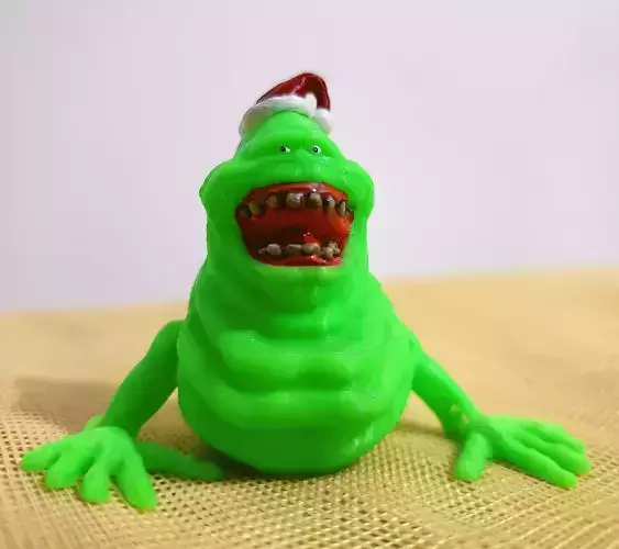 SLIMER CHRISTMAS GHOSTBUSTERS Free 3D print model SLIMER CHRISTMAS GHOSTBUSTERS Free 3D print model