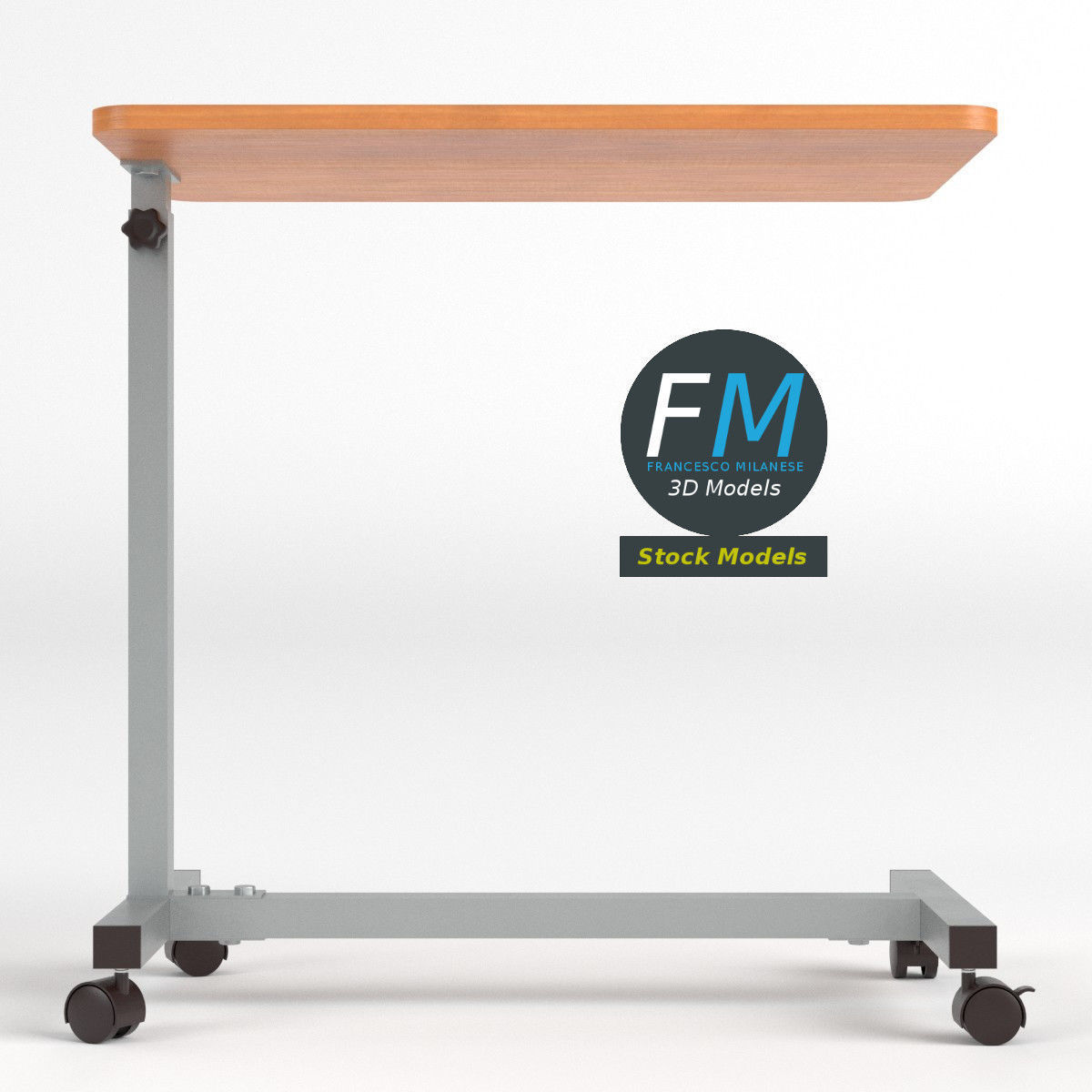 Hospital table 3D model_3