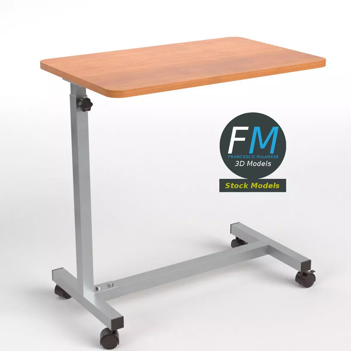 Hospital table 3D model_0