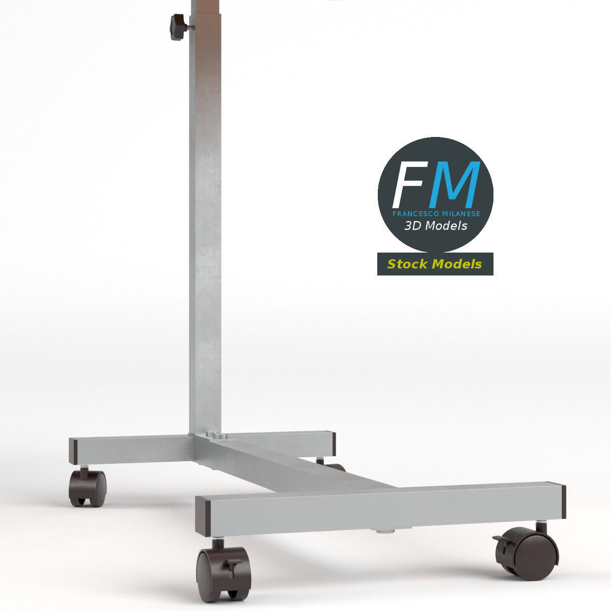 Hospital table 3D model_4