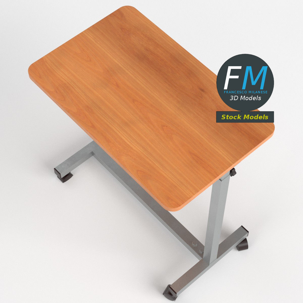 Hospital table 3D model_6