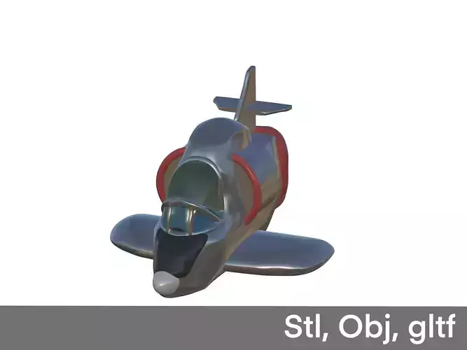 cute toy airplane 3D print model