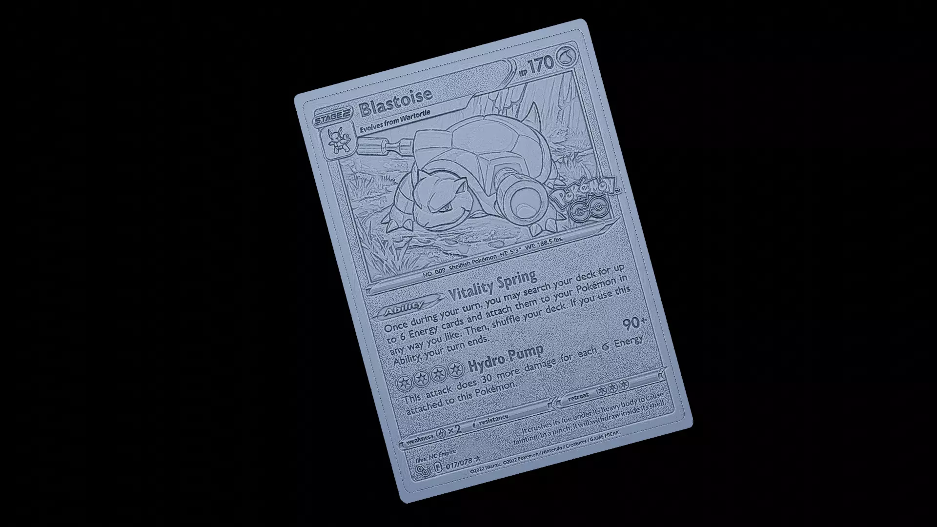 Blastoise Pokemon Go 3D print model