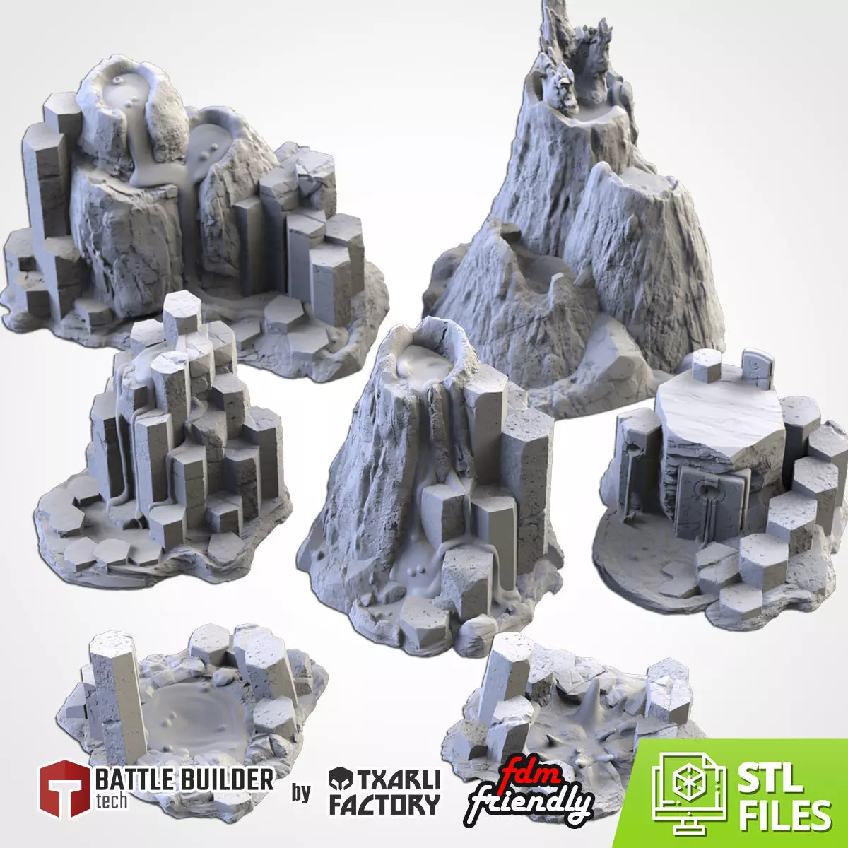 BASALTIC VOLCANOES 3D print model_0