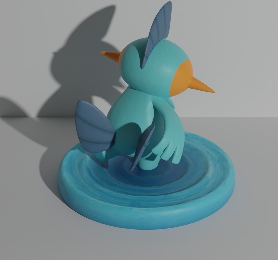 Marshtomp 3D print model pokemon character 3D print model_2