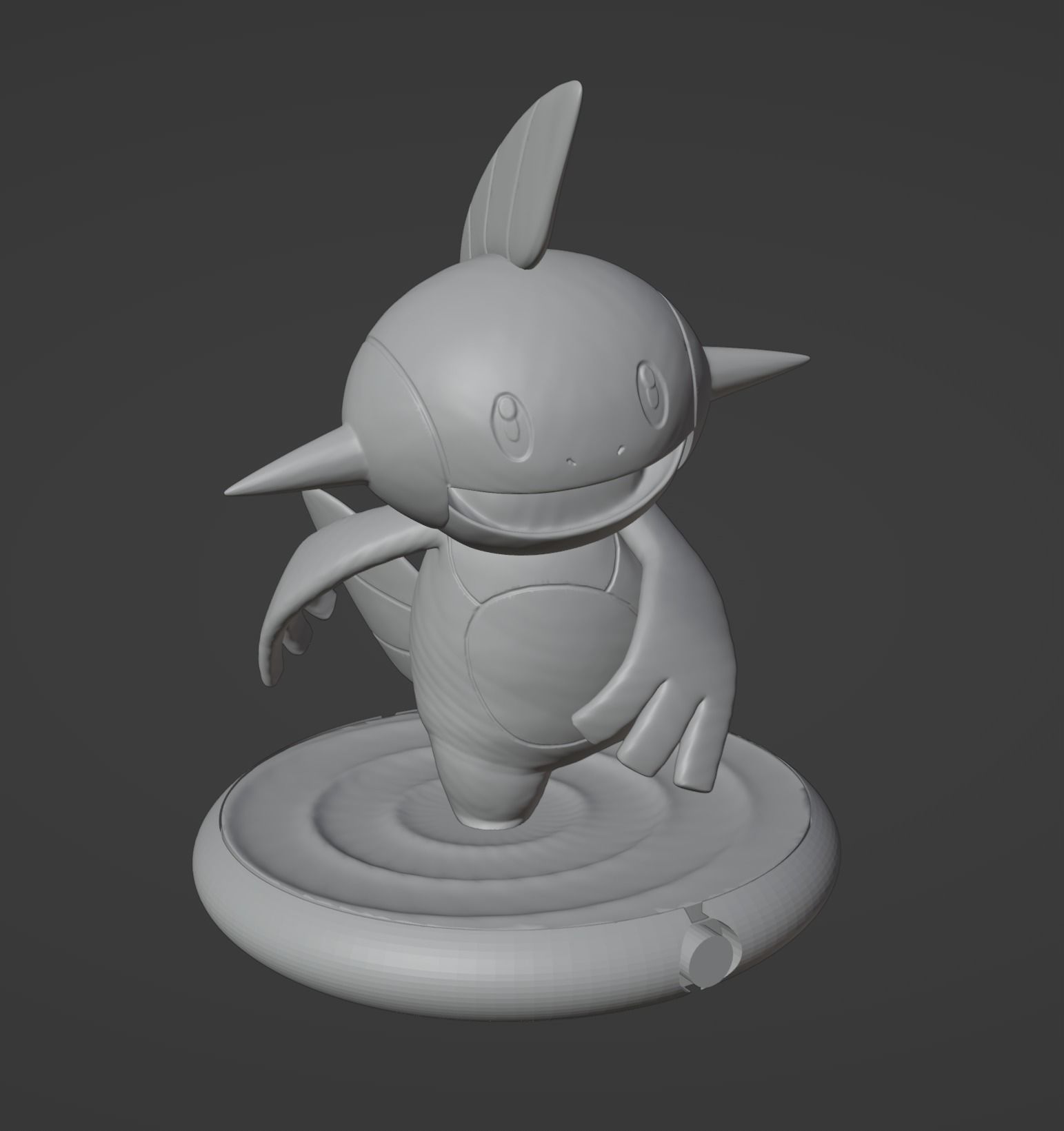 Marshtomp 3D print model pokemon character 3D print model_7
