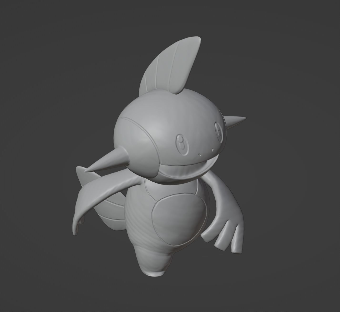 Marshtomp 3D print model pokemon character 3D print model_4