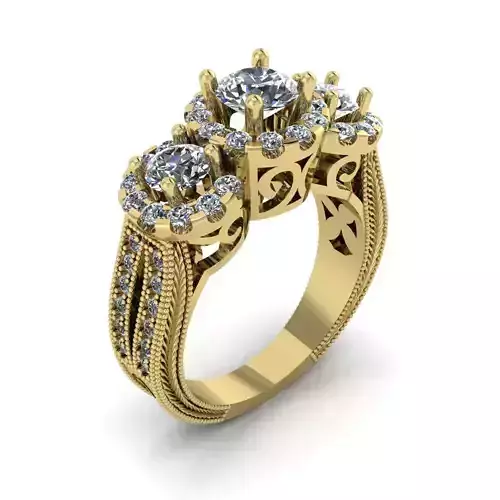 Elegant  Engagement  Filigree Ring